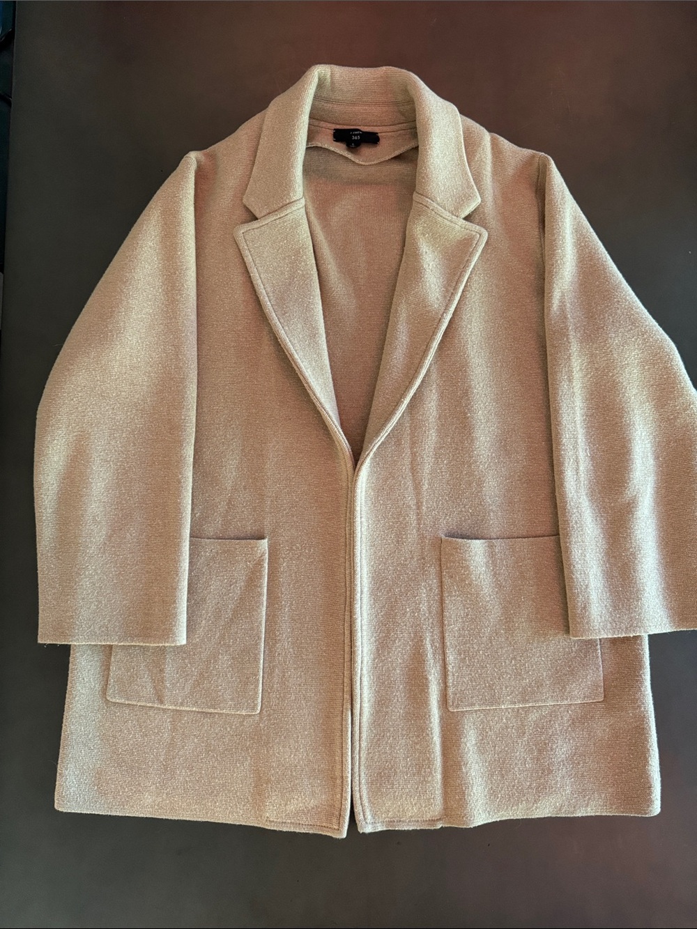 J. Crew Camel Wool-Blend Notch-Lapel Coat